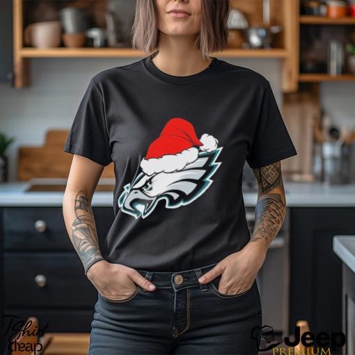 Philadelphia Eagles logo Santa Hat Christmas 2023 Shirt