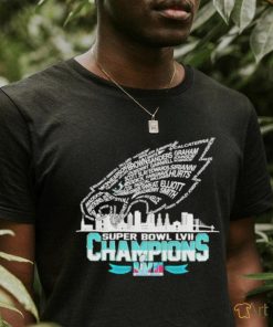 Philadelphia Eagles logo Super Bowl Lvii champions shirt