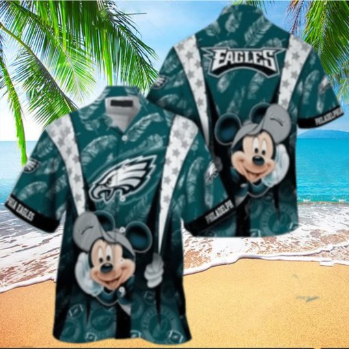 Philadelphia Eagles nfl mickey mouse Hawaiian Shirt custom for fan