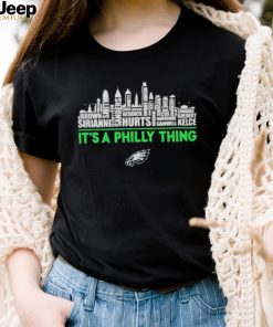 Philadelphia Eagles team name skyline It’s a Philly thing 2023 shirt