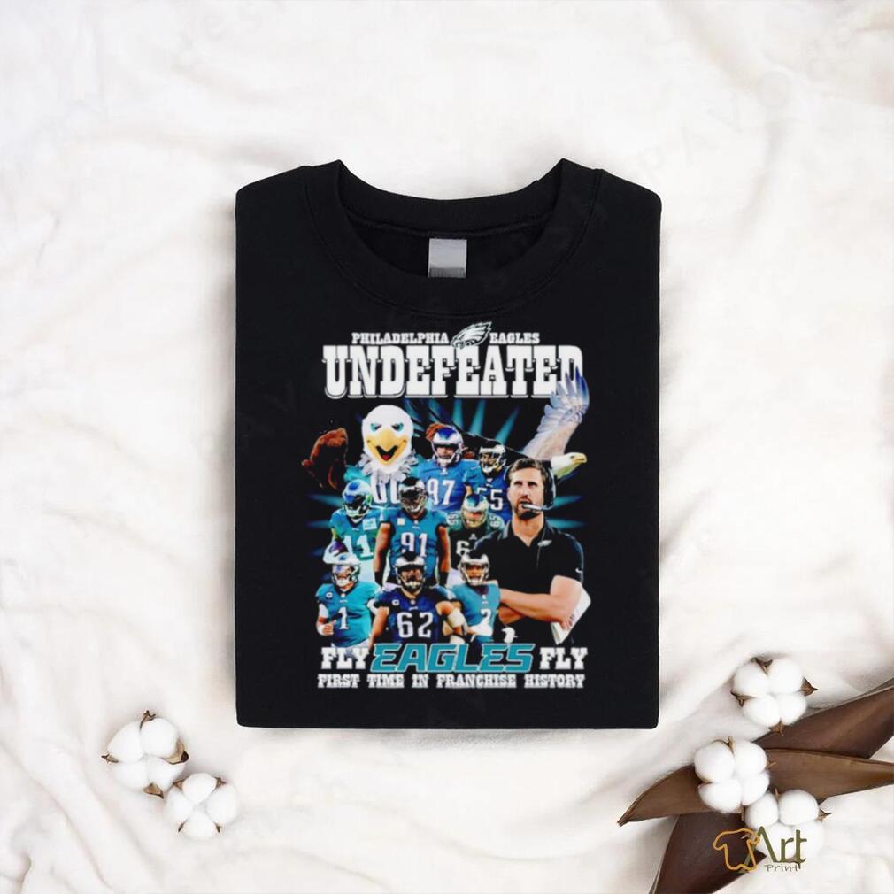 Philadelphia Eagles underfeated fly Eagles fly first time in franchise  history shirt - teejeep