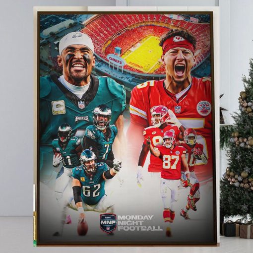 Philadelphia Eagles vs Kansas City Chiefs The Super Bowl LVII Revenge Game Matchups on Monday Night Football Home Decor Poster Canvas