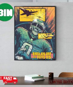 Philadelphia Eagles vs New York Jets October 15 2023 Fan Art Poster Fighter Aircrafts Poster Canvas