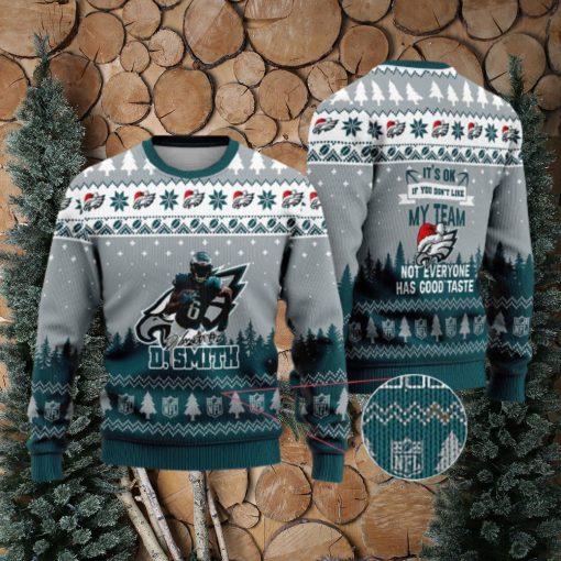 Philadelphia Eagles – DeVonta Smith #6 Super Bowl LVII 2023 Not Everyone Has Good Taste Ugly Christmas Sweater