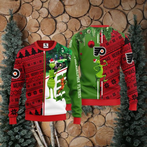 Philadelphia Flyers Grinch & Scooby doo Christmas Ugly Sweater