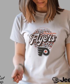 Philadelphia Flyers Leopard Print Long Sleeve T Shirt