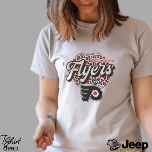 Philadelphia Flyers Leopard Print Long Sleeve T Shirt