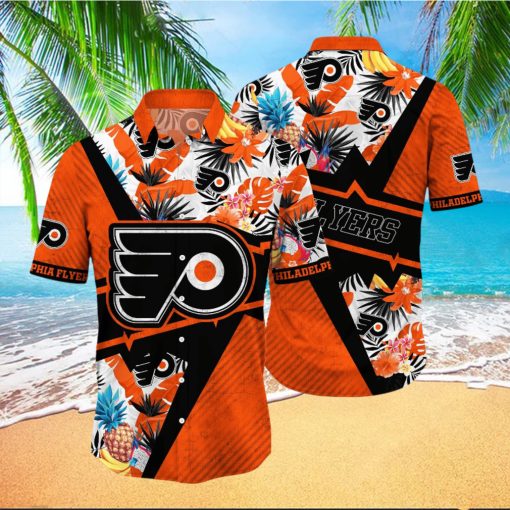 Philadelphia Flyers NHL Hawaiian Shirt Leisure Aloha Shirt