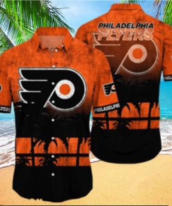 Philadelphia Flyers NHL Logo Coconut Tropical Hawaiian Shirt Beach Gift For Fans