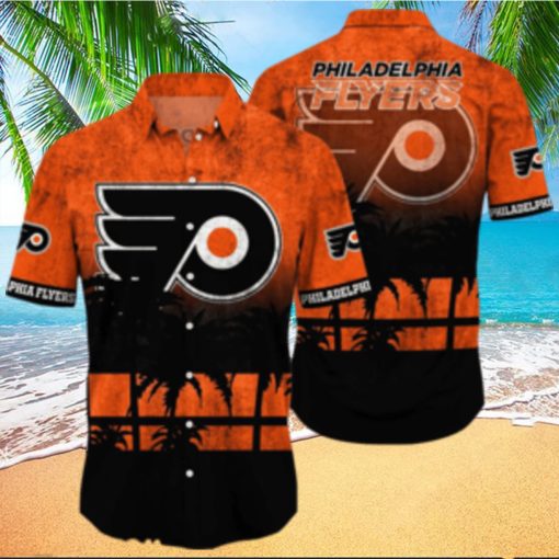 Philadelphia Flyers NHL Logo Coconut Tropical Hawaiian Shirt Beach Gift For Fans