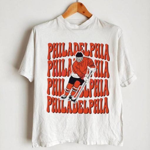 Philadelphia Flyers NHL ice hockey player cartoon shirt