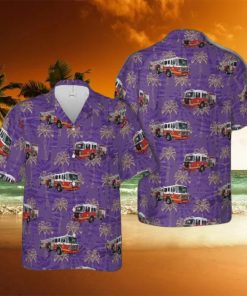 Philadelphia Pennsylvania Hiladelphia Fire Department Engine 7 Ladder 10 Hawaiian Shirt