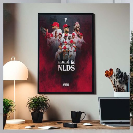 Philadelphia Phillies Advance To 2023 MLB NLDS Red October Home Decor Poster Canvas