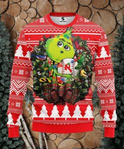 Philadelphia Phillies Grinch Hug Christmas Ugly Sweater Christmas Gift For Fans Party Hoiliday Gift