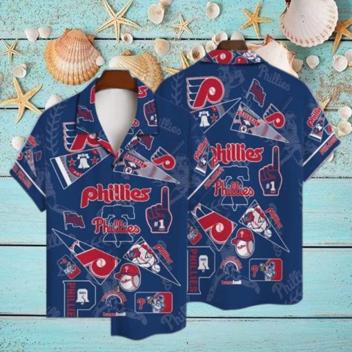 Philadelphia Phillies MLB Baseball Print Hawaiian Shirt