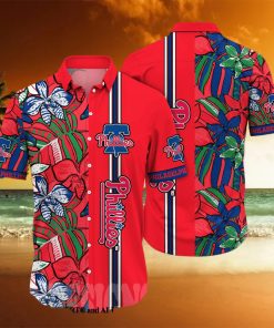 Philadelphia Phillies MLB Flower All Over Printed Unisex Hawaiian Shirt