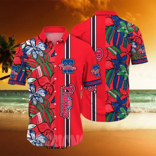 Philadelphia Phillies MLB Flower All Over Printed Unisex Hawaiian Shirt