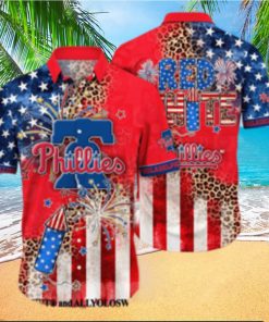 Philadelphia Phillies MLB Independence Day Unisex All Over Print Hawaiian Shirt