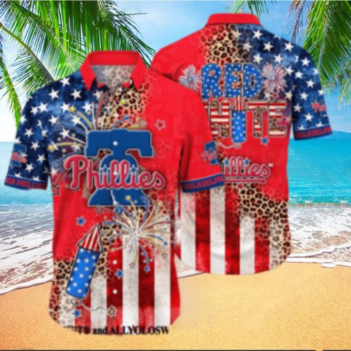 Philadelphia Phillies MLB Independence Day Unisex All Over Print Hawaiian Shirt