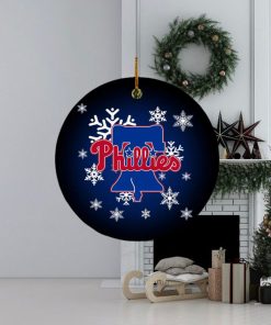 Philadelphia Phillies MLB Merry Christmas Holiday Decorations Ornament