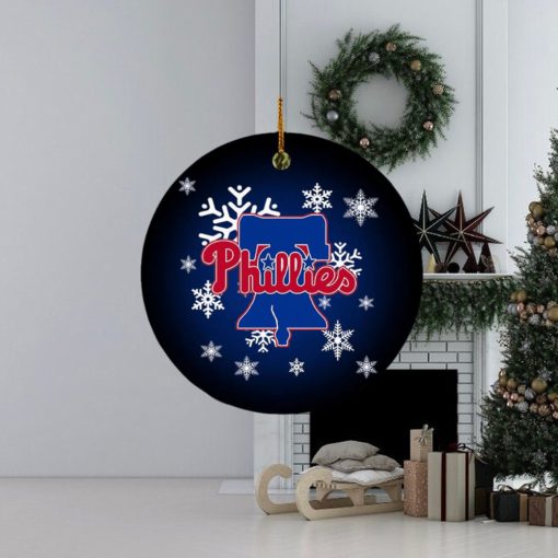 Philadelphia Phillies MLB Merry Christmas Holiday Decorations Ornament