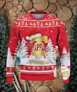 Philadelphia Phillies Ugly Christmas Sweater Tree Santa Hat Car For Fans Gift Familys Holidays