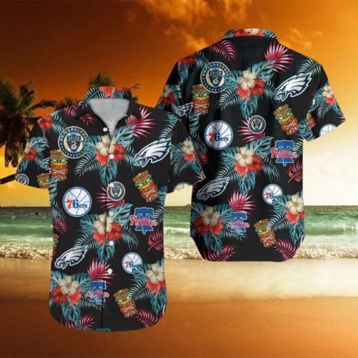 Philadelphia Sport Teams Hawaiian Shirt Sport Teams Summer Holiday