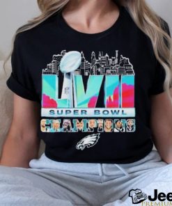 Philadelphia eagles team super bowl lviI 2023 sb champions shirt