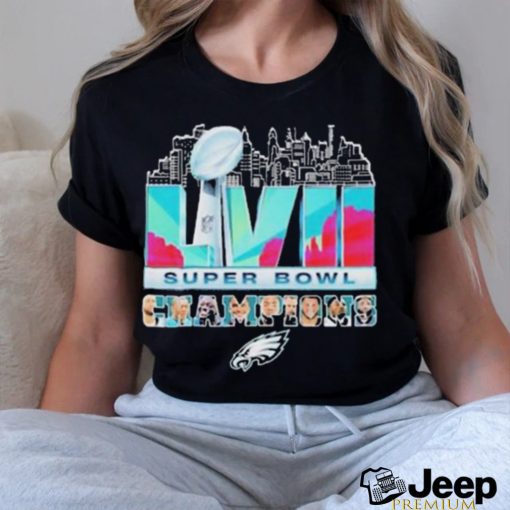 Philadelphia eagles team super bowl lviI 2023 sb champions shirt