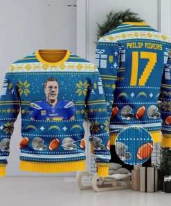 Philip Rivers los angeles chargers NFL Ugly Xmas Sweater Gift Holidays