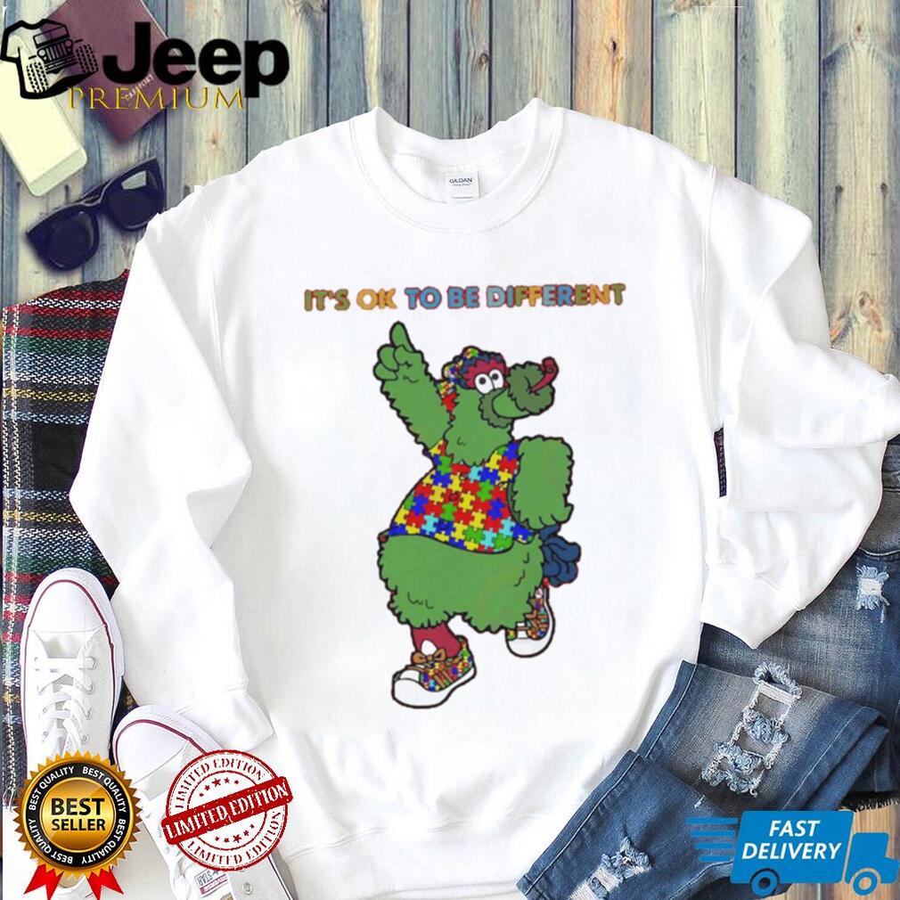 LIMITED EDITION Phillie Phanatic It's Ok To Be Different T-Shirt