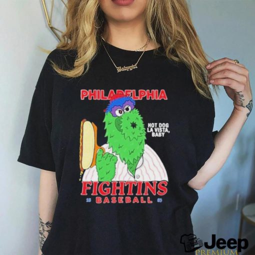 Philly Phanatic hot dog vista baby Fighting Baseball Shirt