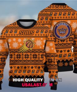 Phoenix Suns Basketball Team 3D Christmas Sweater