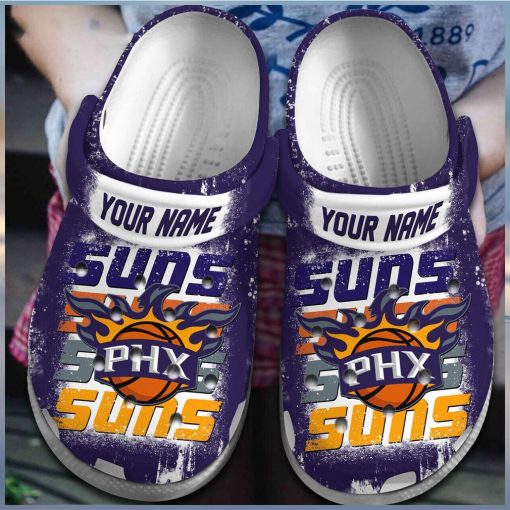 Phoenix Suns NBA Basketball Sport Crocs Clogs Shoes Comfortable