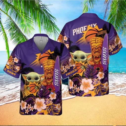 Phoenix Suns Baby Yoda National Basketball Association Hawaiian Shirt