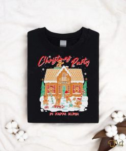 Pi Kappa Alpha Christmas Party Gingerbread house shirt