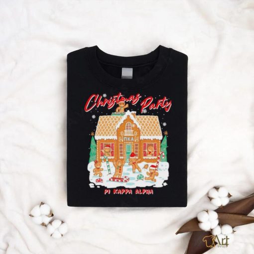 Pi Kappa Alpha Christmas Party Gingerbread house shirt