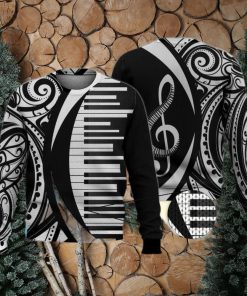 Piano Keybroad Music Cool Trending 3D Full Print Ugly Sweater Christmas Gift Sweater