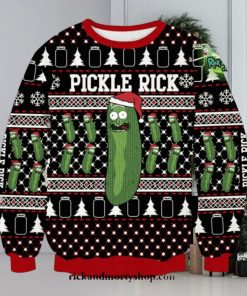 Pickle Rick Christmas Style Special Sweater