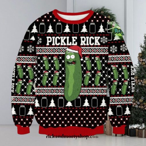 Pickle Rick Christmas Style Special Sweater