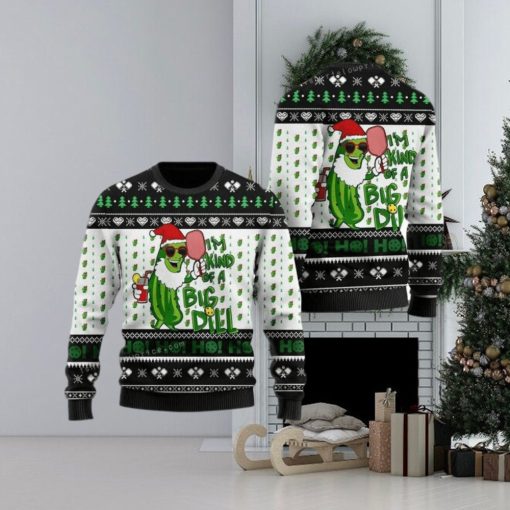 Pickleball Symol I’m Kind Of Big Dill Noel Pattern For Sport Lovers Ugly Sweater Christmas Party