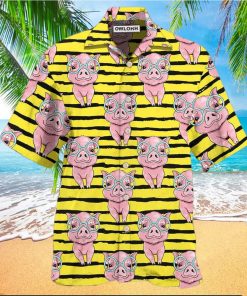 Pig Cartoon Hawaiian Shirt