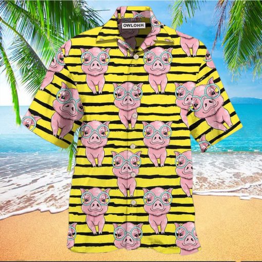 Pig Cartoon Hawaiian Shirt