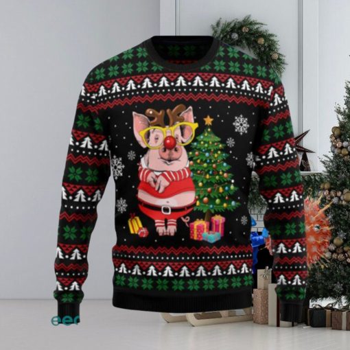 Pig Gorgeous Reindeer Ugly Christmas Sweaters Gift For Men Women