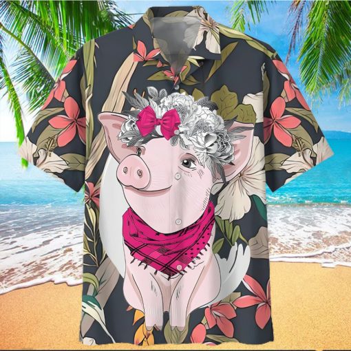 Pig Gray Amazing Design Unisex Hawaiian Shirt