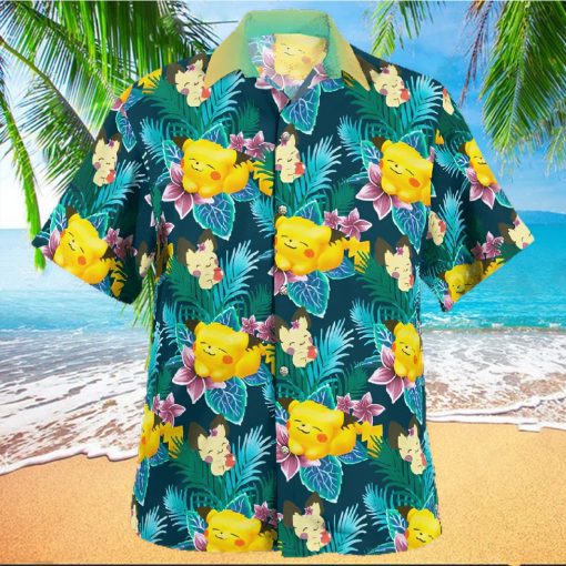 Pikachu On Summer Day Beach Pokemon Hawaiian Shirt