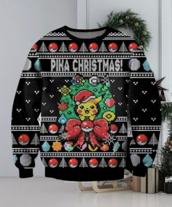 Pikachu Pika Christmas Ugly Christmas Sweater, Ugly Sweater Apparel