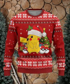 Pikachu Pokemon Anime Women Mens Ugly Christmas Sweater