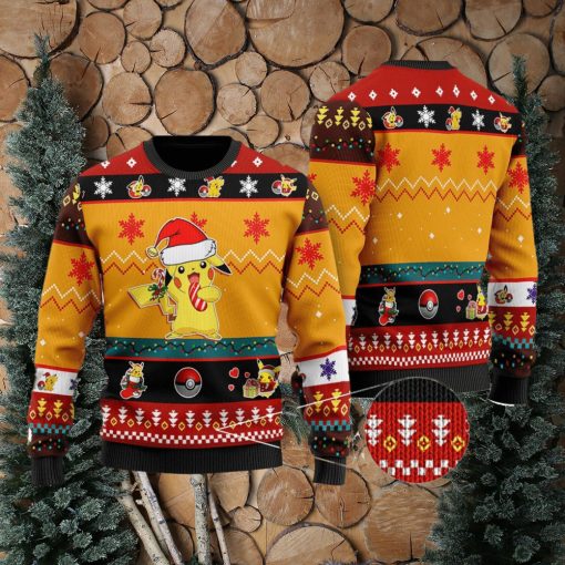 Pikachu Ugly Sweater, Pikachu Pocket Monster Ugly Christmas