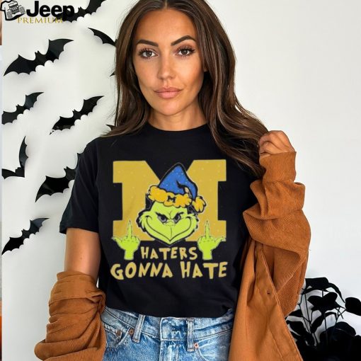 The Grinch Michigan Wolverines Haters Gonna Hate Christmas Shirt